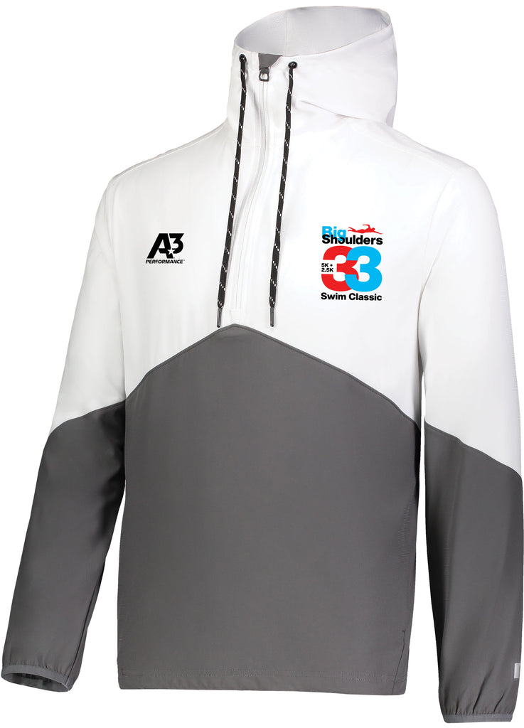 2024 Big Shoulders Legend Hooded Pullover - White/Stealth / Small