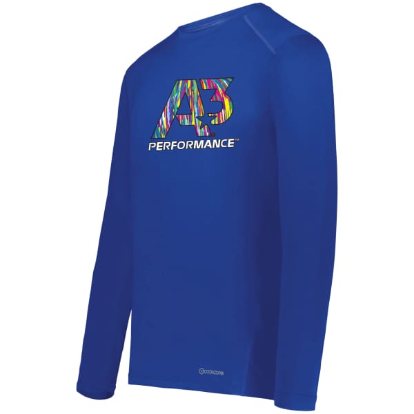 A3 Performance Coolcore® Essential Long Sleeve Tee - Small / Royal 060 - Apparel