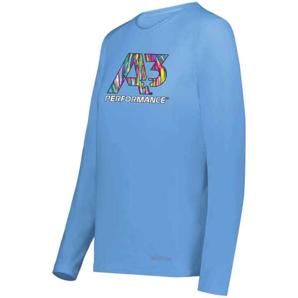 A3 Performance Ladies Coolcore® Essential Long Sleeve Tee - Ladies X-Small / Columbia Blue 089 - Apparel