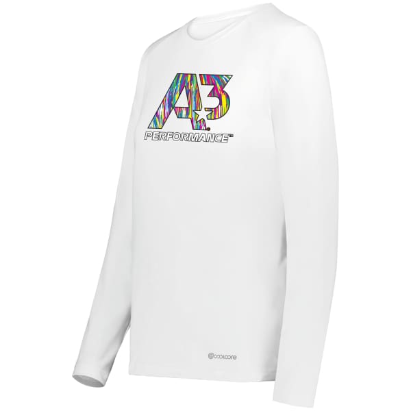 A3 Performance Ladies Coolcore® Essential Long Sleeve Tee - Ladies X-Small / White 005 - Apparel