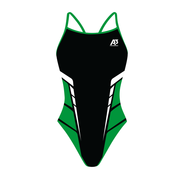 A3 Performance Trax Female Xback Swimsuit - Green 801 / 18 - Female