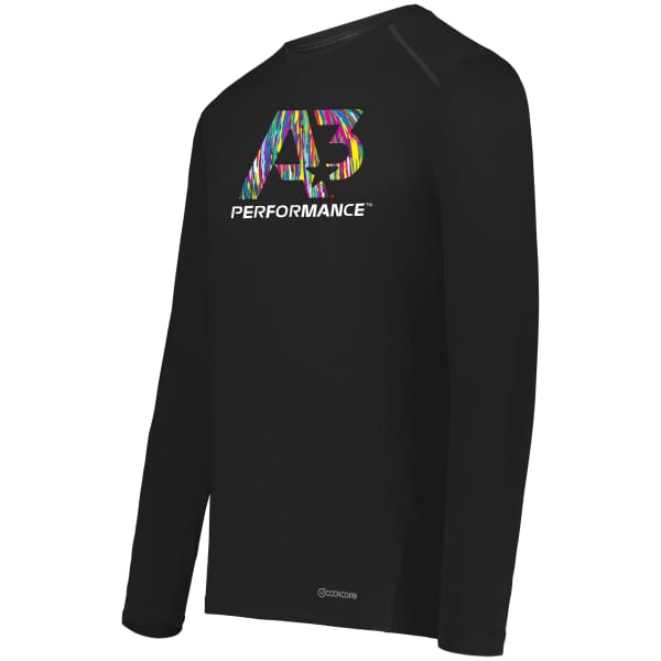 A3 Performance Youth Coolcore® Essential Long Sleeve Tee - Youth Small / Black 080 - Apparel