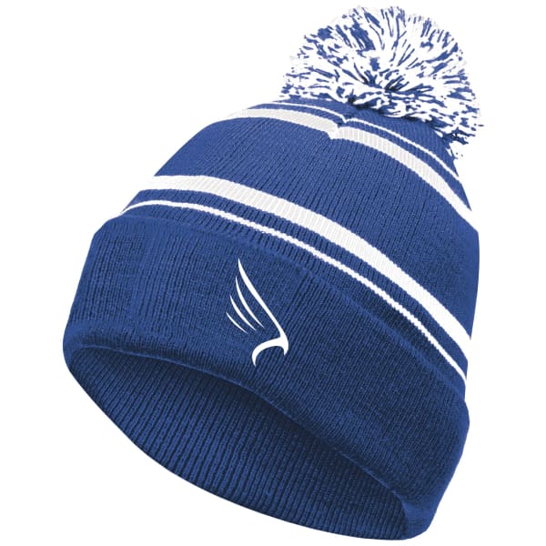 Blackhawk Knit Hat - Royal/White - Blackhawk Area Swim Team