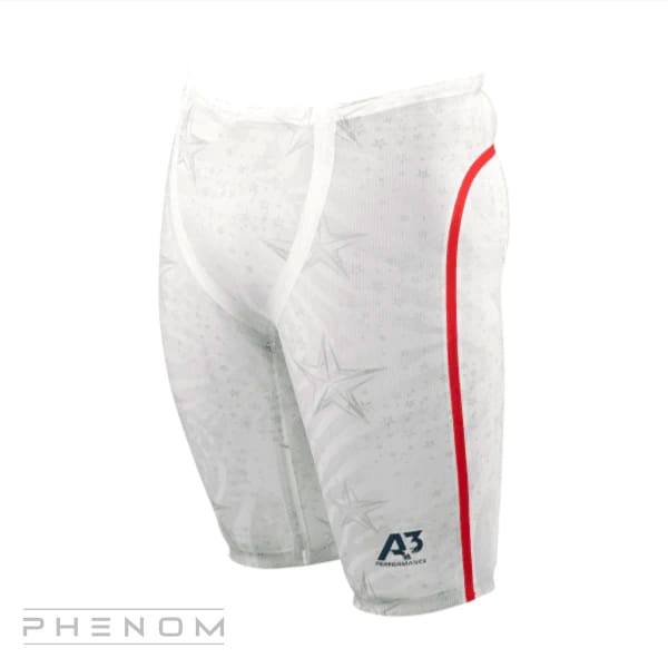 Championship PHENOM Male Jammer Technical Racing Swimsuit - White 263 / 20 A3 Performance