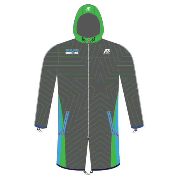 Custom A3 Texas Elite Swim Team Parka - Youth Small - Texas Elite Swim Team Custom Parka