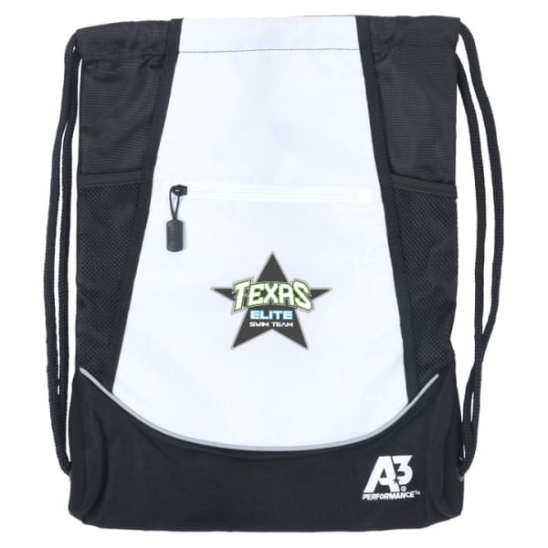 Custom Texas Elite Swim Team Logo Cinch Bags - Accessories