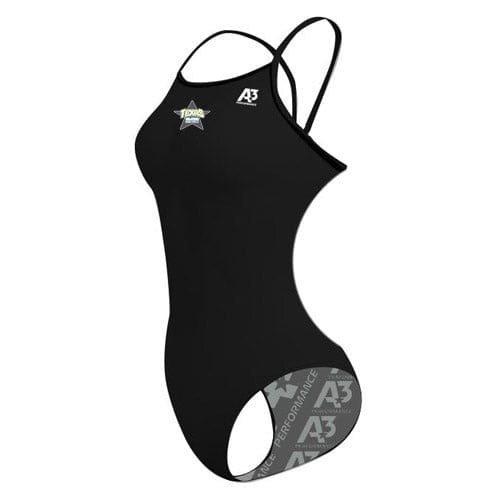 Custom Texas Elite Swim Team Solid Female Xback Swimsuit - Female