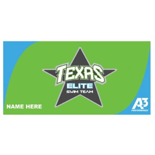 Custom Texas Elite Swim Team Towel - Texas Elite Swim Team Custom Parka