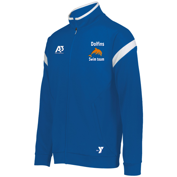 Danvers Dolfin LImitless Jacket - Youth Small / Royal/White 280 - Danvers YMCA Swim Team