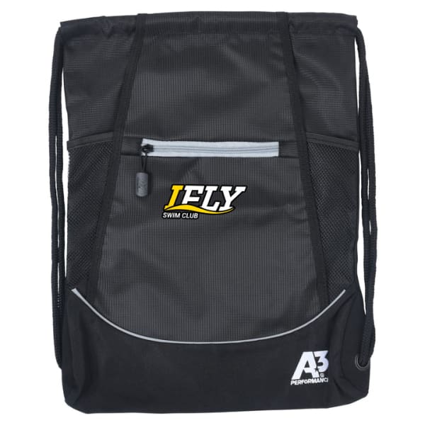 IFLY Cinch Bag w/ logo - Black - IFLY