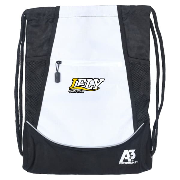 IFLY Cinch Bag w/ logo - White - IFLY