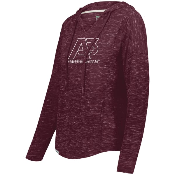 Ladies Monterey Hoodie - Maroon Heather T09 / Adult X-Small - Apparel