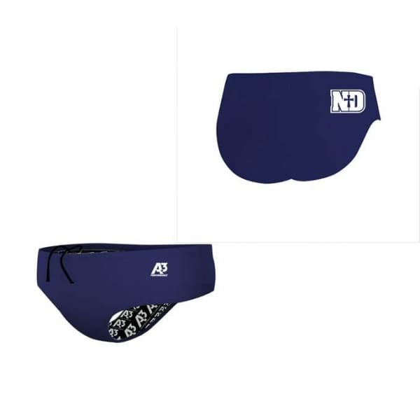 ND Male Brief w/ logo - Peoria Notre Dame Swimming & Diving