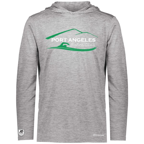 PASC Electrify Coolcore Hoodie - Gray Heather / S - Port Angeles Swim Club