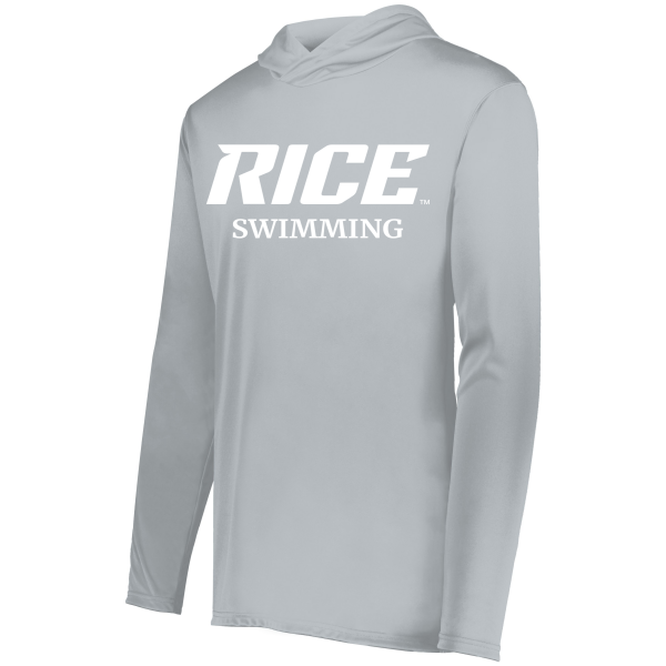 Rice Swimming Momentum Hoodie - Small / Silver - rice