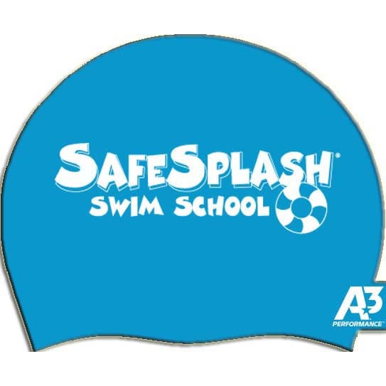 SafeSplash Long Hair Silicone Cap - Light Blue - Streamline Brands