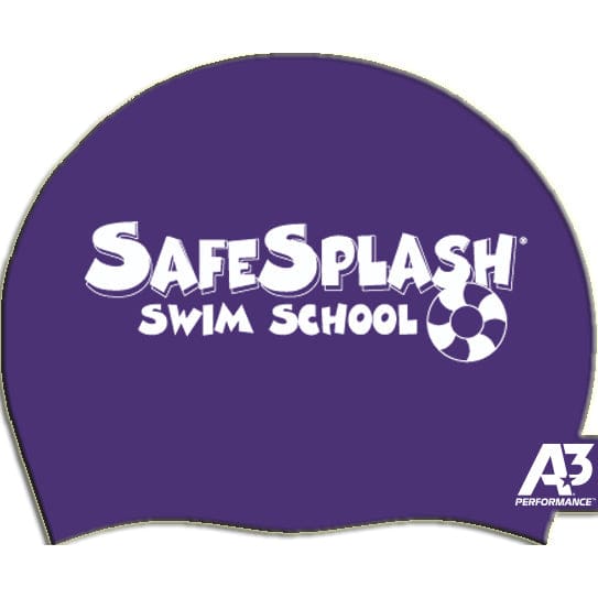 SafeSplash Long Hair Silicone Cap - Purple - Streamline Brands