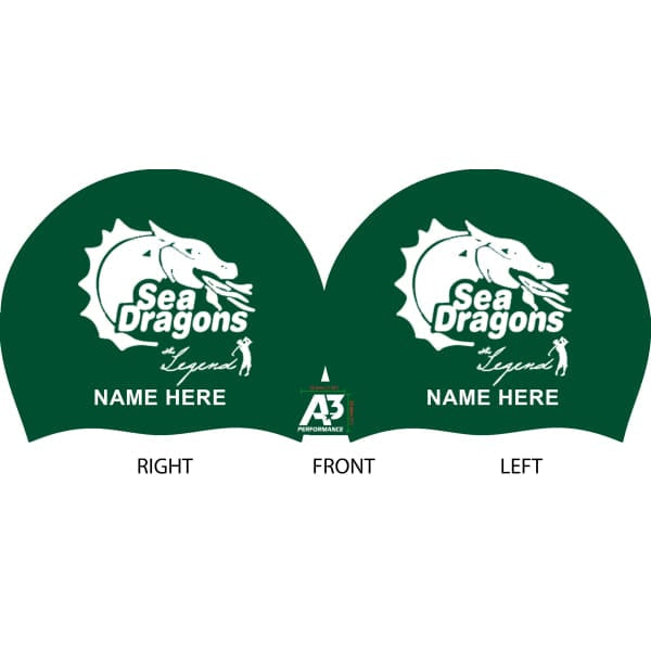 Sea Dragons Silicone Caps 2-Pack with Names - The Legend at Brandybrook Sea Dragons
