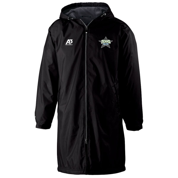 TEST Conquest Parka - Adult Small / Black - Texas Elite Swim Team